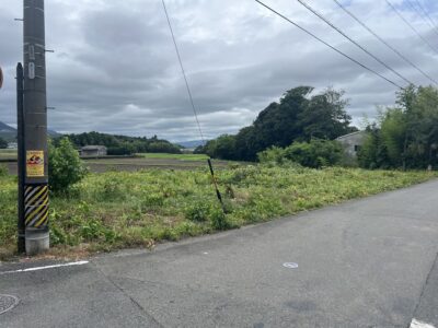 住宅用地（売地）大安町石榑東 公簿166.23坪 角地 更地渡し 広々お土地 見晴らし良好